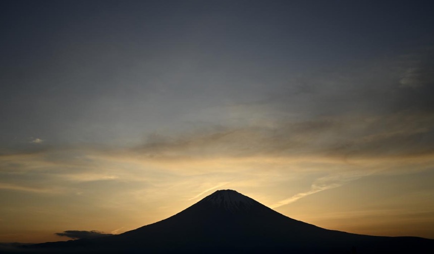 Japonya'nın harikası Fuji Dağı işte böyle görüntülendi! 3