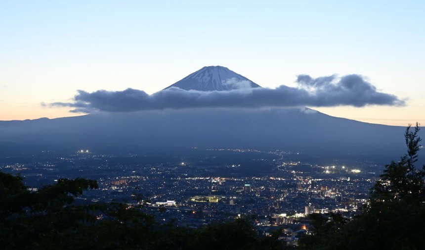 Japonya'nın harikası Fuji Dağı işte böyle görüntülendi! 5