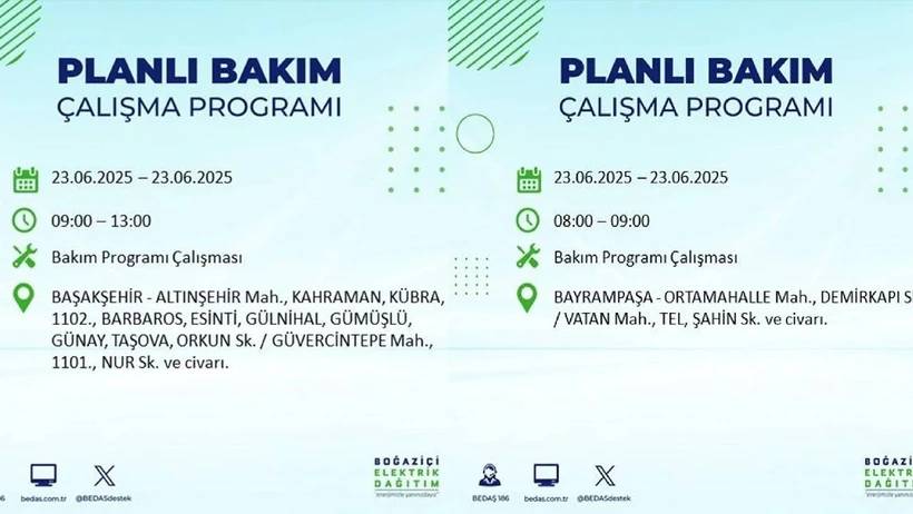 İstanbul karanlığa gömülecek: Elektrik kesintisi yaşanacak ilçeler açıklandı 5