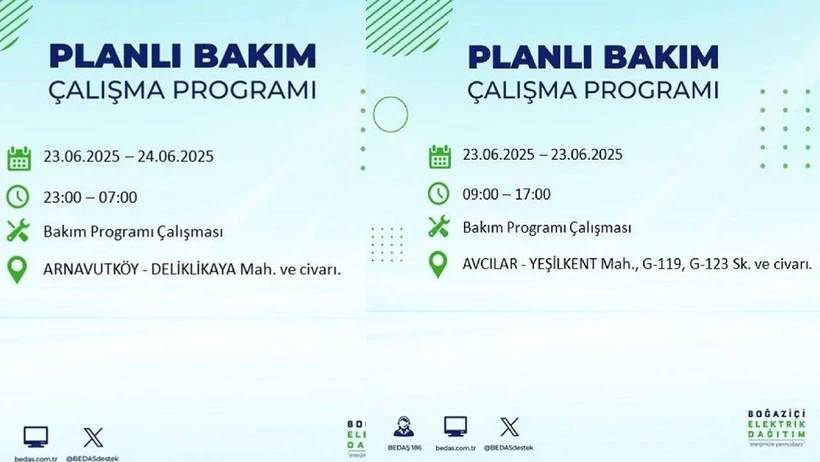 İstanbul karanlığa gömülecek: Elektrik kesintisi yaşanacak ilçeler açıklandı 14