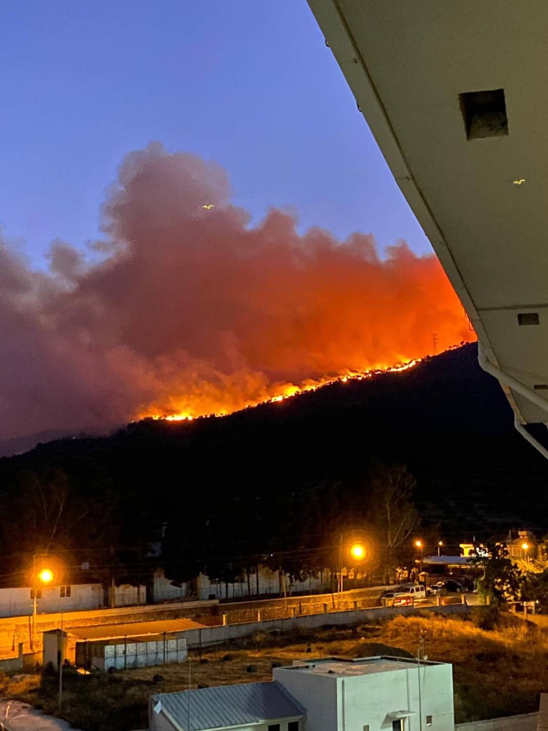 Hatay'daki yangından korkunç görüntüler: Alevler her yeri sardı 12