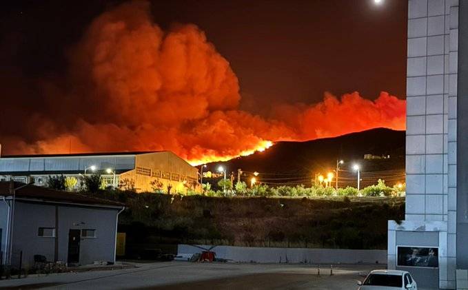 Hatay'daki yangından korkunç görüntüler: Alevler her yeri sardı 13