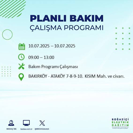 İstanbul'da elektrik kesintisi alarmı: Bölge ve saatler açıklandı 16