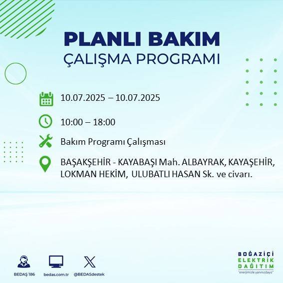 İstanbul'da elektrik kesintisi alarmı: Bölge ve saatler açıklandı 15