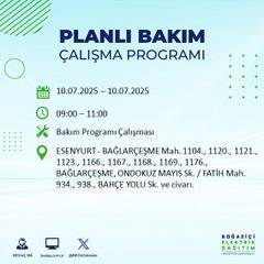 İstanbul'da elektrik kesintisi alarmı: Bölge ve saatler açıklandı 12