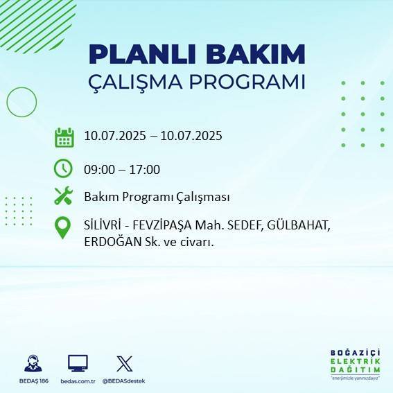 İstanbul'da elektrik kesintisi alarmı: Bölge ve saatler açıklandı 8