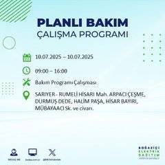 İstanbul'da elektrik kesintisi alarmı: Bölge ve saatler açıklandı 23