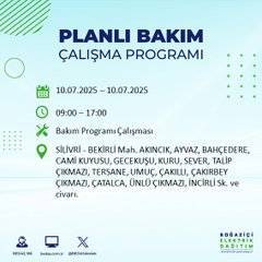 İstanbul'da elektrik kesintisi alarmı: Bölge ve saatler açıklandı 19