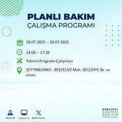 İstanbul'da elektrik kesintisi alarmı: Bölge ve saatler açıklandı 18