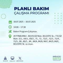 İstanbul'da elektrik kesintisi alarmı: Bölge ve saatler açıklandı 17