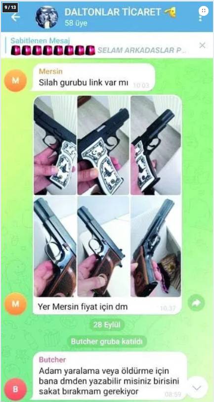 Sosyal medyada kiralık katil ilanı! "Yaralama 400 mekan 300 ciddi olan yazsın" Tabanca paylaşımları dikkat çekti 9