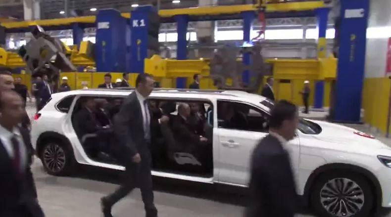 TOGG'un limuzin modeli ilk kez kullanıldı: Bakanlar ve Erdoğan içinde görüntülendi 4
