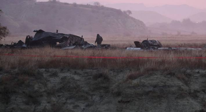 Düşen askeri kargo uçağının enkazından ilk görüntüler! 20 asker şehit olmuştu 5