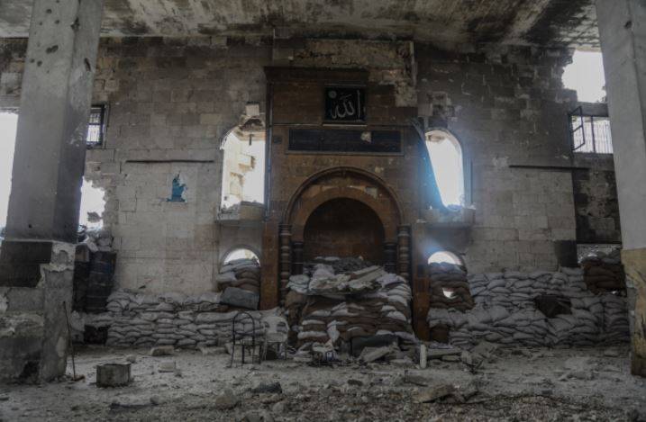 YPG’nin karargah olarak kullandığı cami ilk kez görüntülendi 2