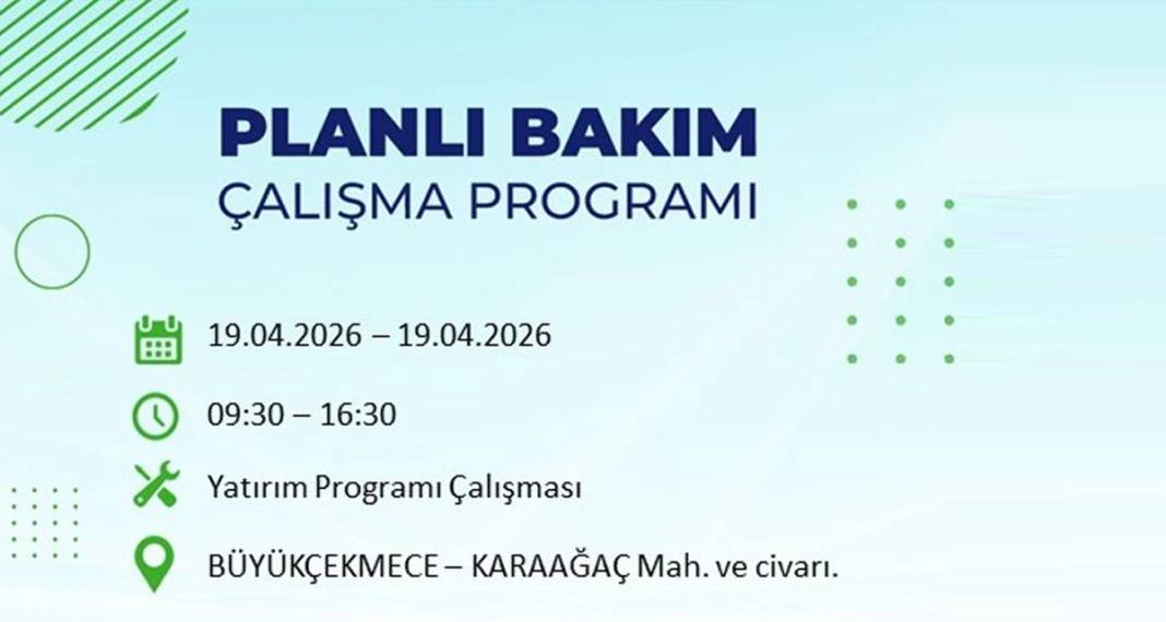 İstanbul'da 8 ilçede elektrik kesintisi yaşanacak 5