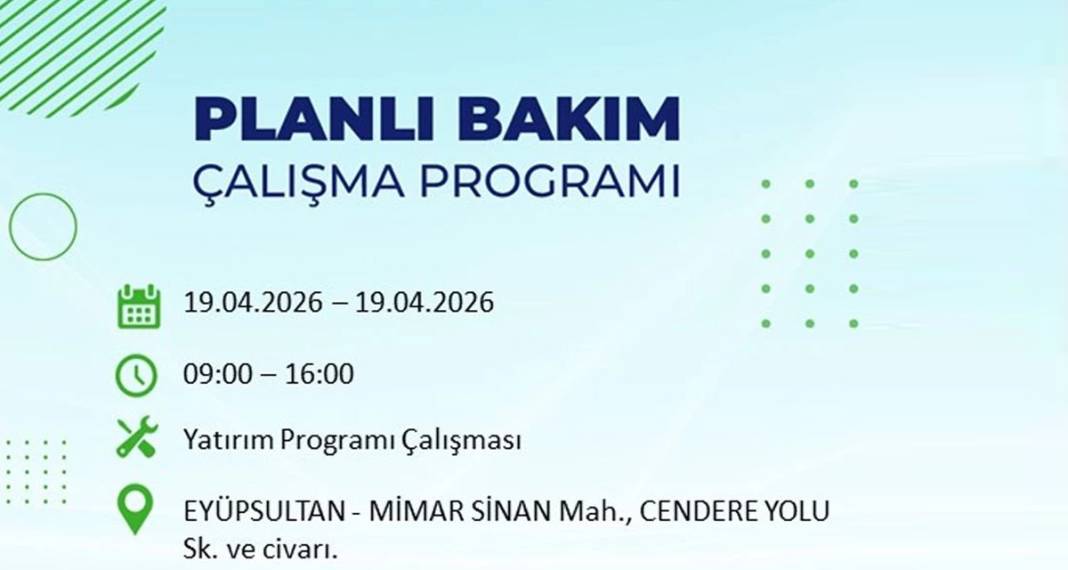 İstanbul'da 8 ilçede elektrik kesintisi yaşanacak 4