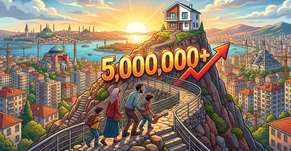 Türkiye’de ev sahibi olmak zorlaşıyor: Ortalama konut fiyatı 5 milyon TL’yi geçti 10