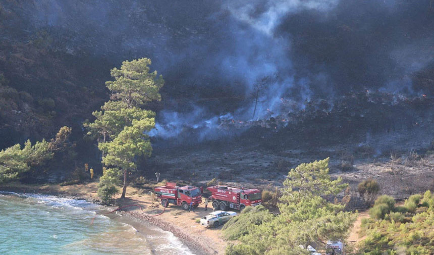 Marmaris'te orman yangını: 3 kişi gözaltında