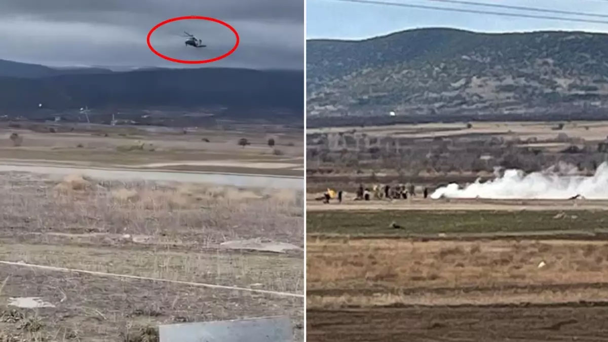 Isparta'da askeri helikopter düştü: 5 asker şehit oldu