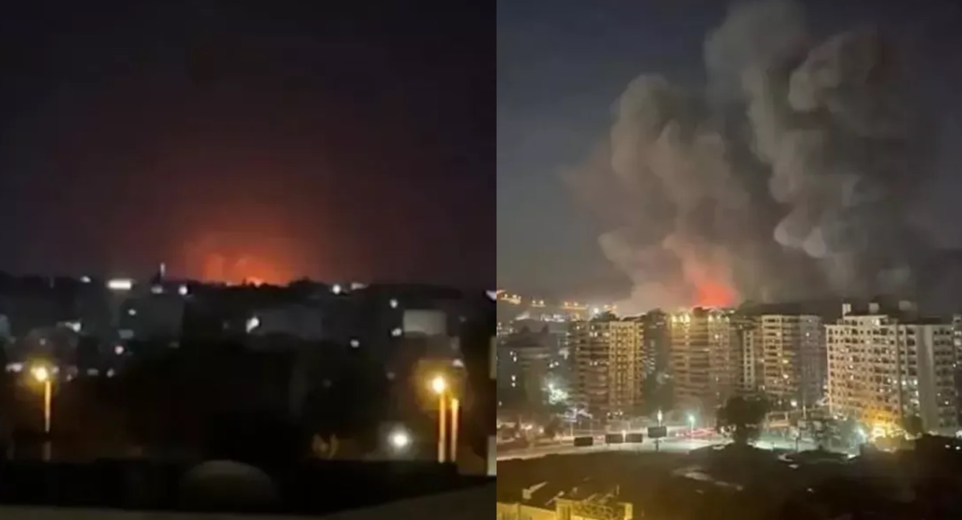 İsrail, Kamışlı Havalimanı'nı vurdu! Saldırılar Türkiye’den görüldü