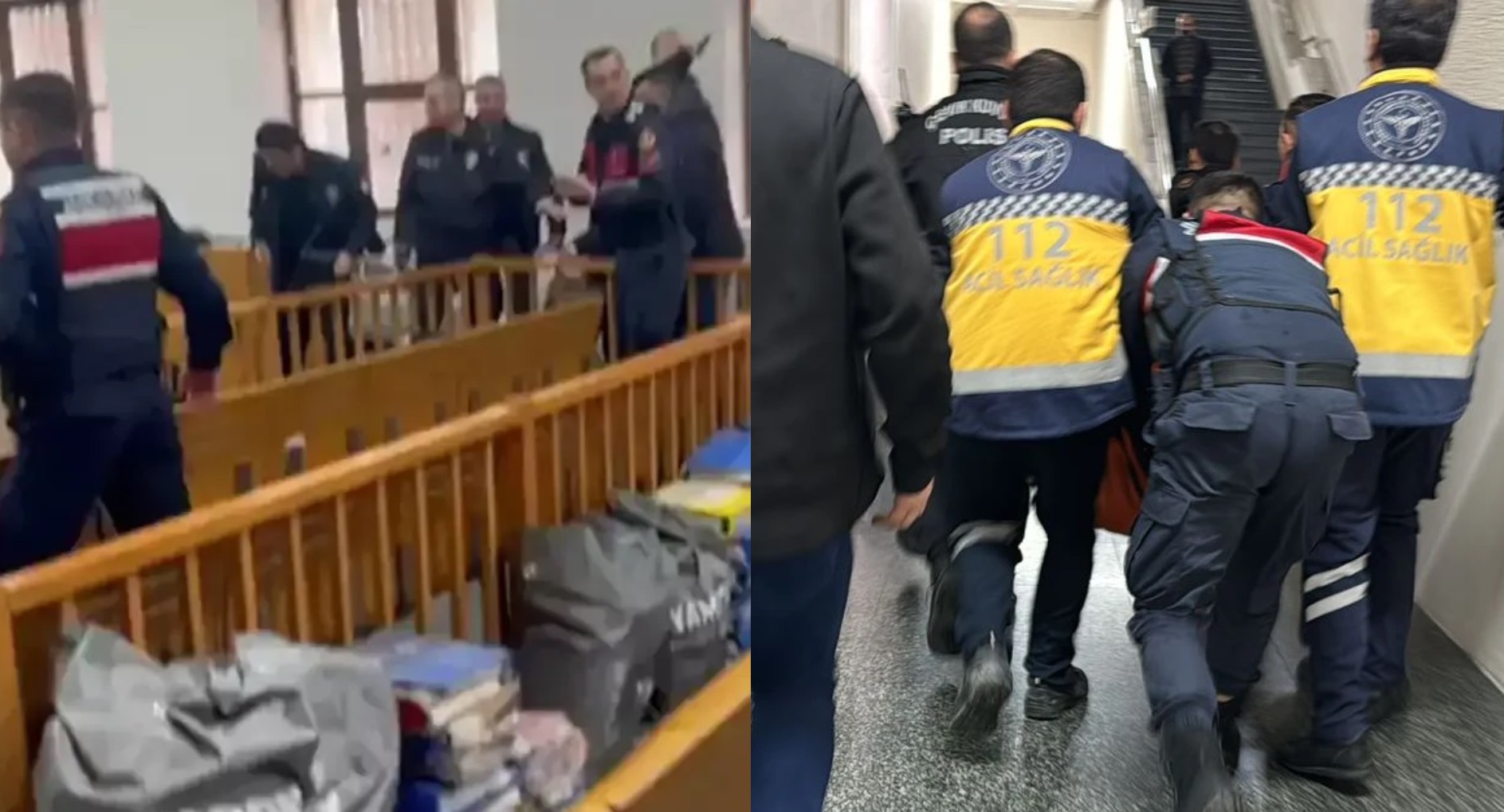 Duruşma salonunda silahlı saldırı! 2 kişi öldü, yaralılar var