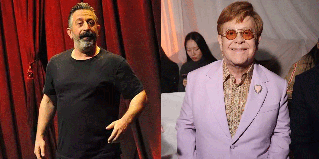 Cem Yılmaz'dan Elton John paylaşımı: Abi mi?