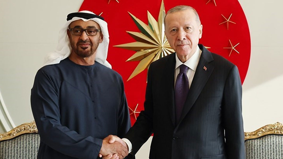 Erdoğan, BAE Devlet Başkanı Al Nahyan ile görüştü
