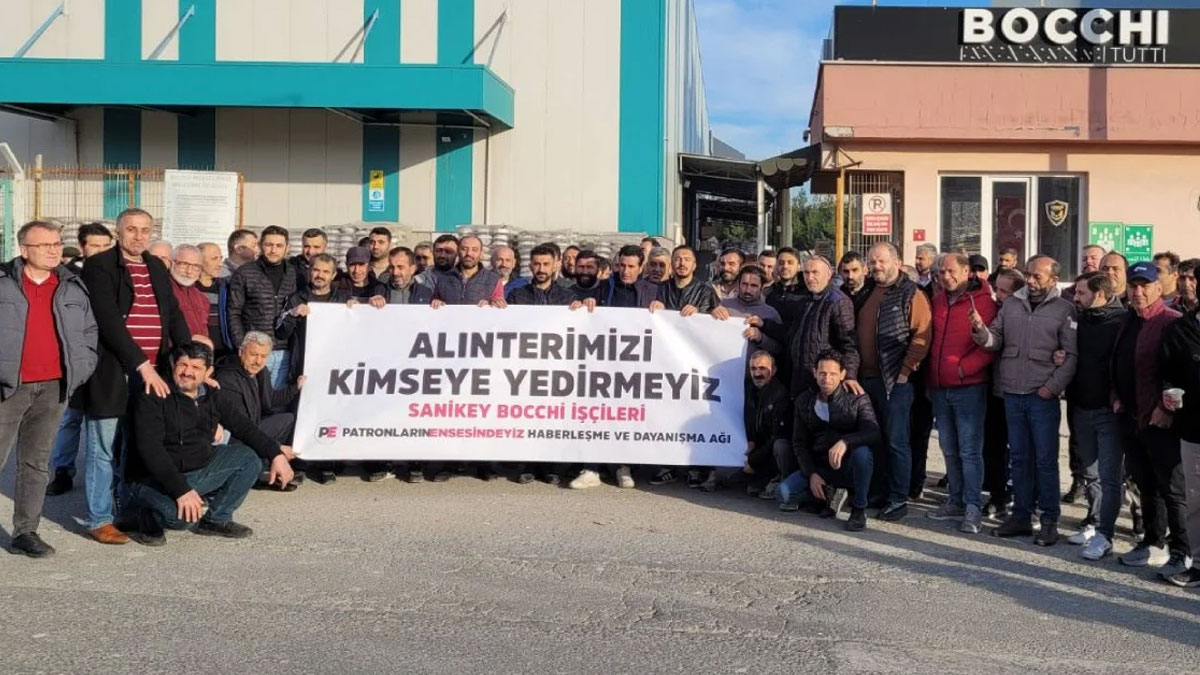 Sanikey fabrikasındaki direniş 3. gününde