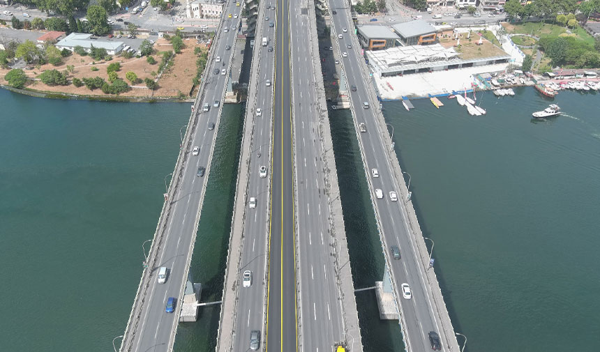 Haliç Köprüsü'ndeki yol çalışması tamamlandı