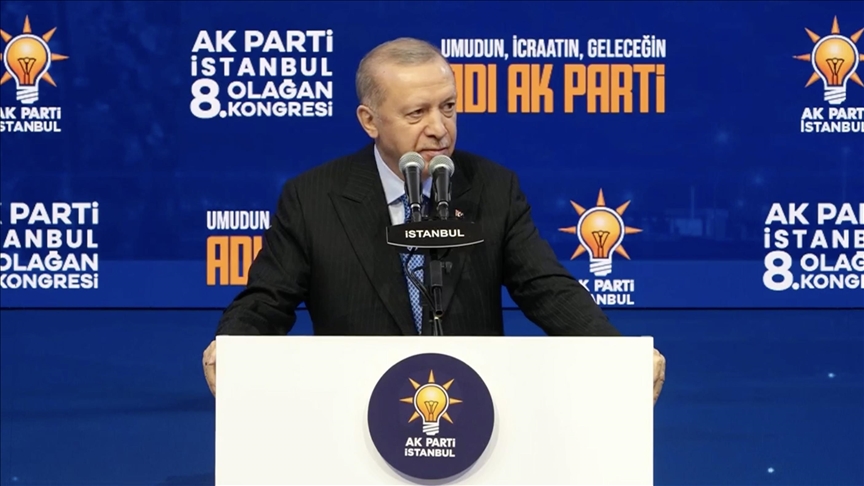 Erdoğan, AK Parti İstanbul 8. Olağan İl Kongresi'nde konuştu