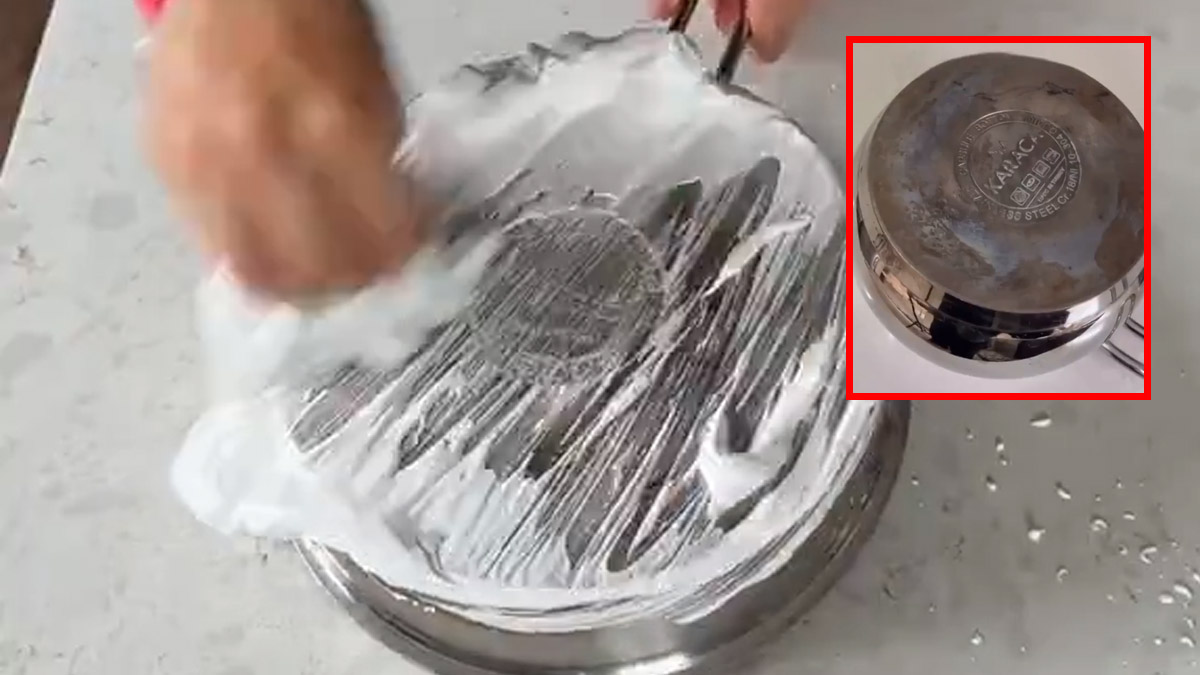 Kararan tencereleri çöpe atmayın! Parlatmak için bir malzeme yetiyor...