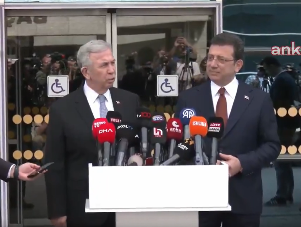 İmamoğlu ile görüşen Mansur Yavaş: Cumhurbaşkanının müdahale etmesi lazım