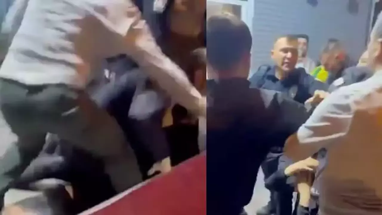 Yüksek ses uyarısı yapan polislere saldırı