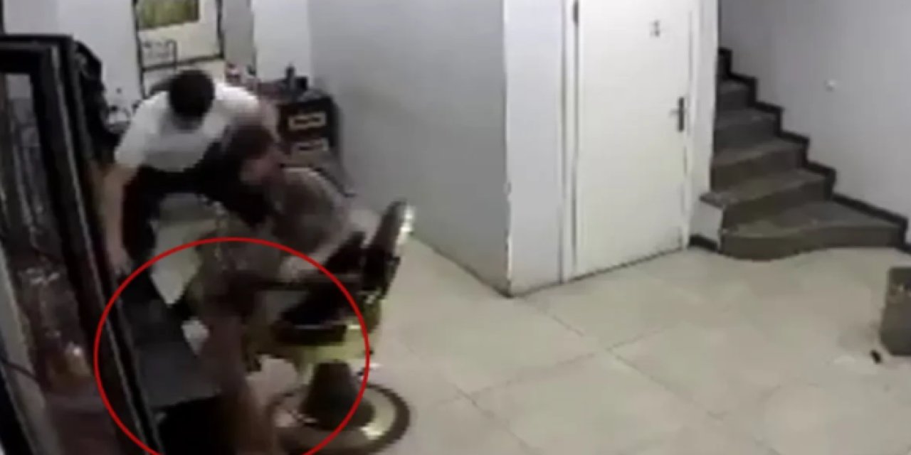 Zincirini koparan köpek kuaförde müşteriye ısırdı: O anlar anbean kaydedildi