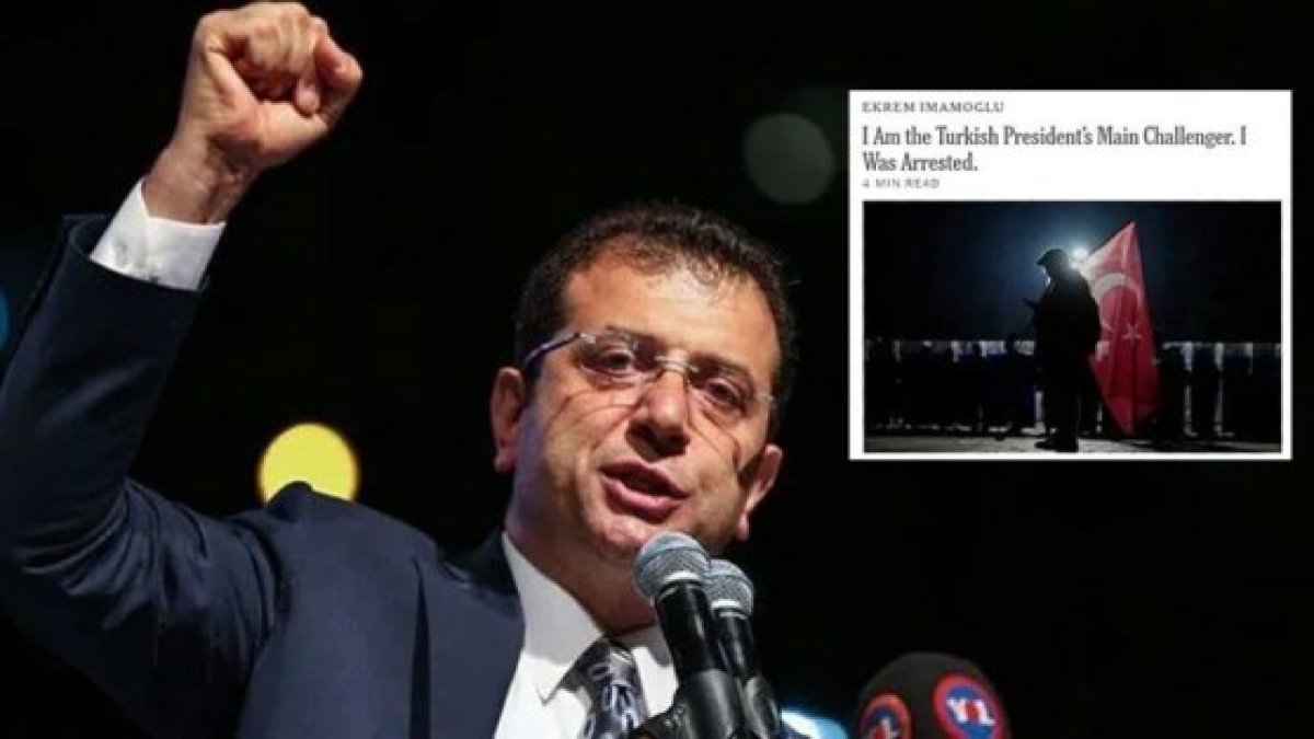 İmamoğlu NY Times’a yazdı: "Bu sadece bana değil, Türkiye’ye yapılan bir müdahale"