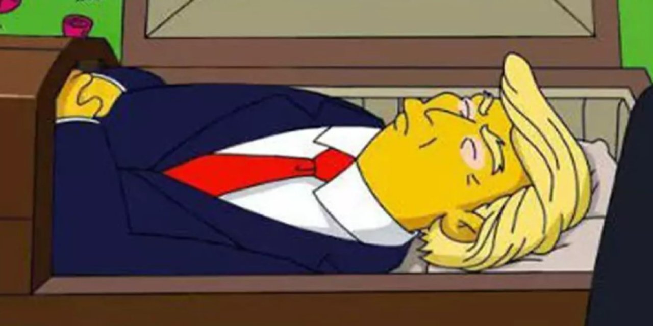 Simpsonlar'daki o sahne yeniden gündemde! Trump ölüyor mu?
