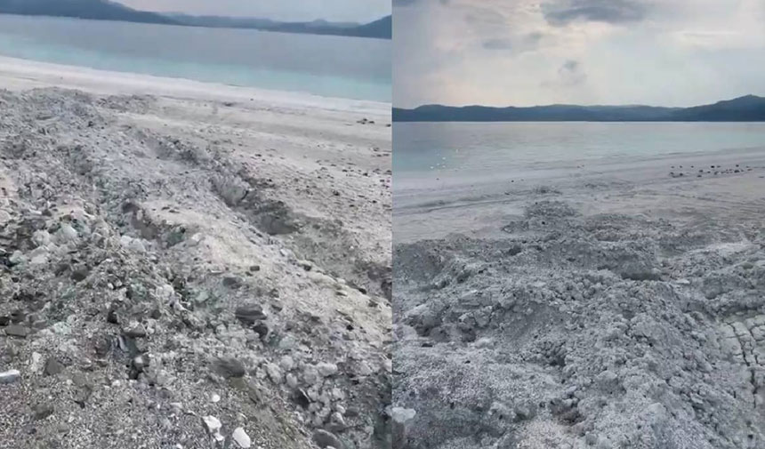 Salda Gölü'nde kepçe izleri: Valilik, para cezası kesti