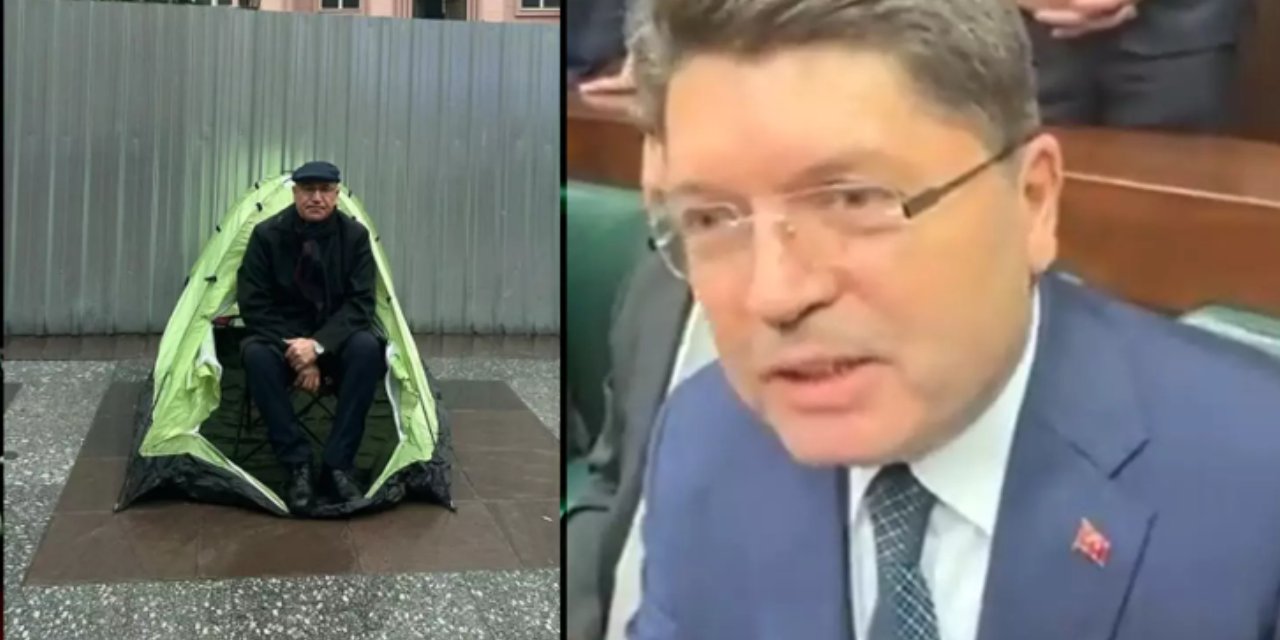 Bakan Tunç'tan Adalet Bakanlığı önünde çadırlı eylem yapan Mahmut Tanal’a tepki
