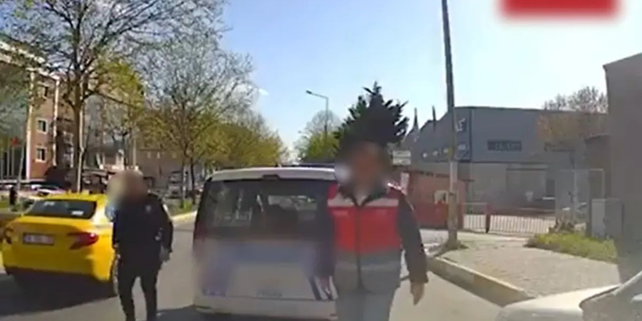 Esenurt'ta iki polis kuryeyi tehdit etti: Bak senin kafana sıkarım