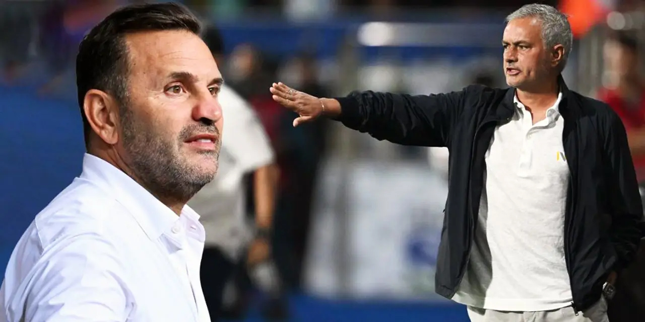 Okan Buruk'tan Mourinho’ya pankartlı mesaj gönderme