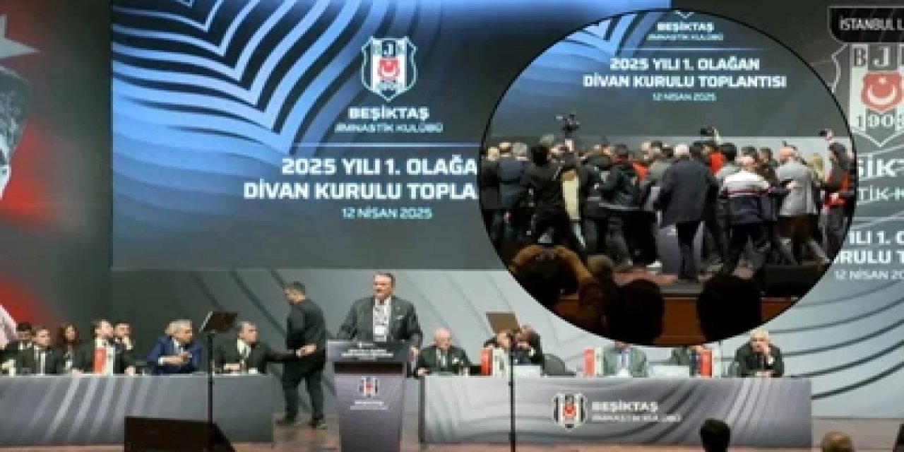 Hasan Arat'a yumruklu saldırı! Beşiktaş Divan Toplantısı'nda Ortalık karıştı