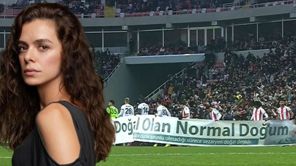 Özge Özpirinçi'den pankart tepkisi: "Normal olan bebeğin yenidoğan çetesinin eline düşmemesidir"