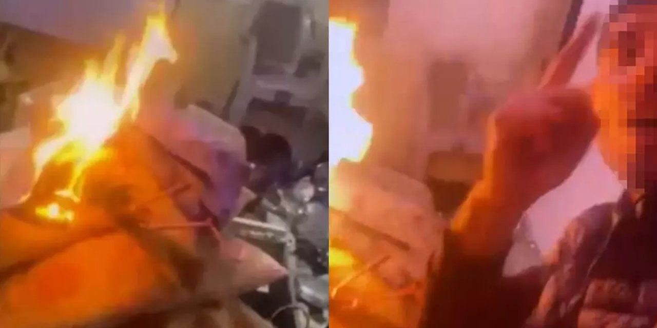 Canlı yayında dehşet saçtı: Annesine olan öfkesiyle evi yaktı! "Hepinizi satırla keseceğim!"