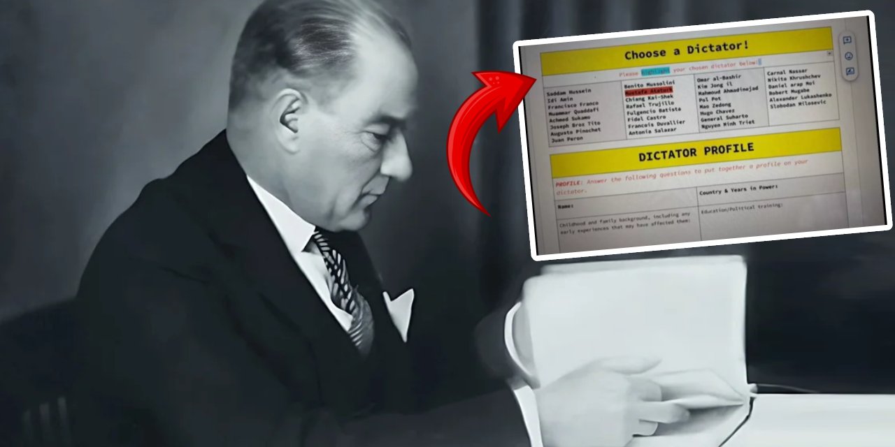 Atatürk'ün adını diktatörler listesinde gören lise öğrencisi şoke oldu: Büyükelçilik devreye girdi