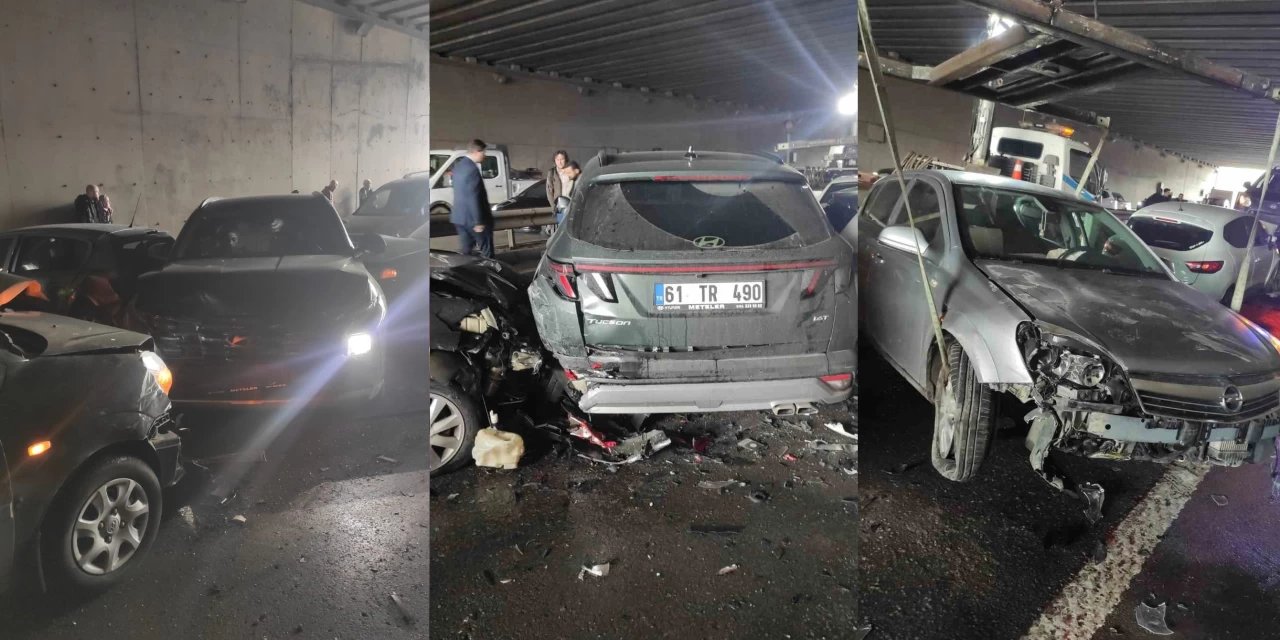 Trabzon'da can pazarı! 25 araçlı zincirleme kaza