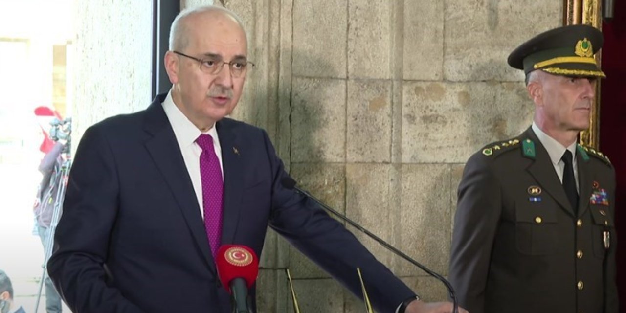 Devlet erkanı Anıtkabir'de: Numan Kurtulmuş Meclis'in açıldığı yılı karıştırdı