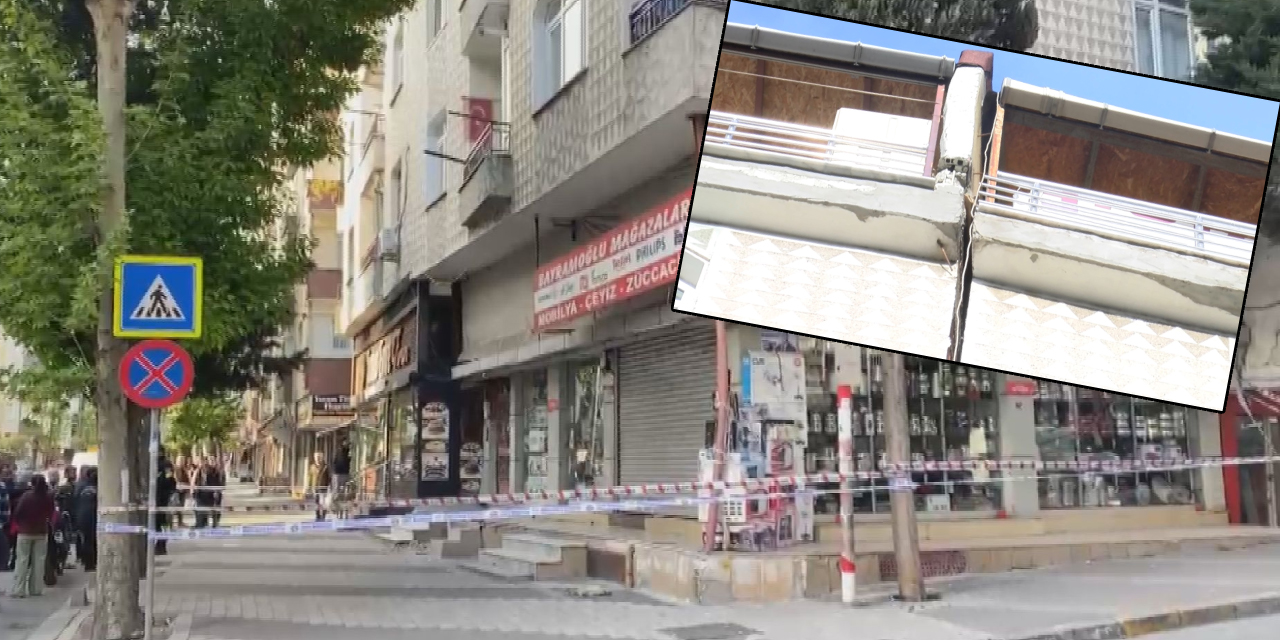 Bahçelievler'de 6 katlı binanın kolonları patladı!
