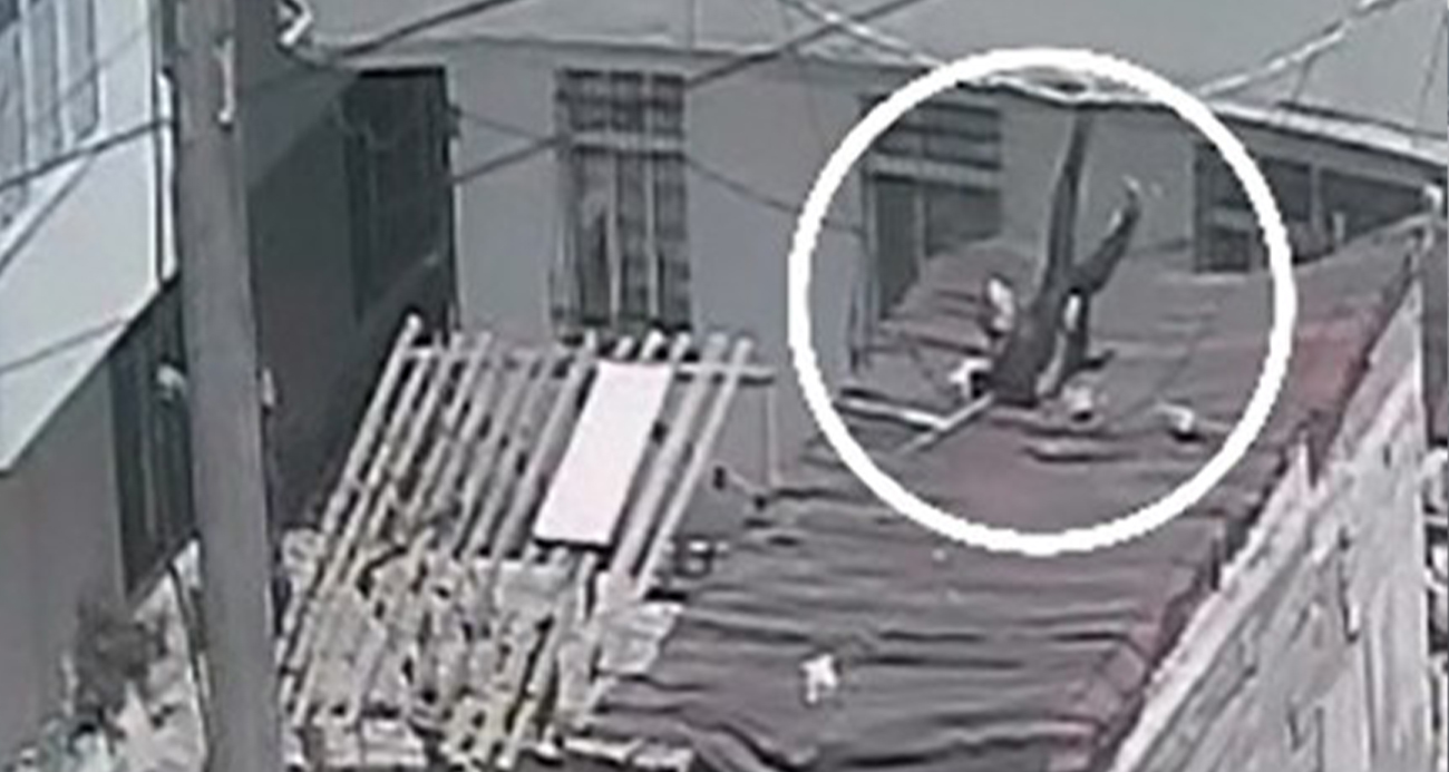 Deprem sırasında evinden garajın üstüne atladı! Korku dolu dakikalar