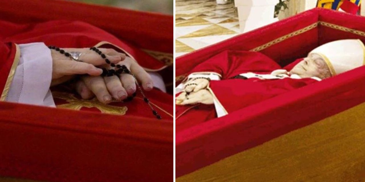 Papa'nın vücudu çürümesin diye hangi işlemin uygulandığı belli oldu: Tabuttaki fotoğrafları gündem olmuştu