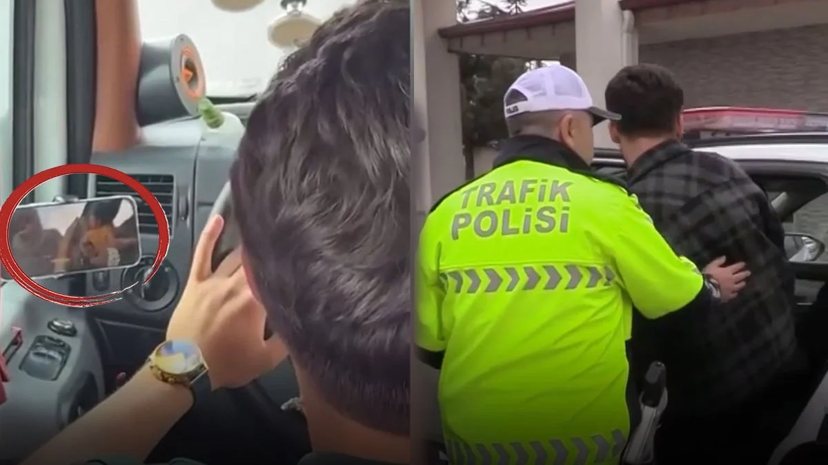 Şoför öyle bir halde yakalandı ki cezadan kaçamadı